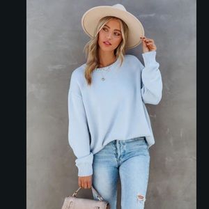 Vici Acacia Cotton Crewneck Sweater Large NWOT